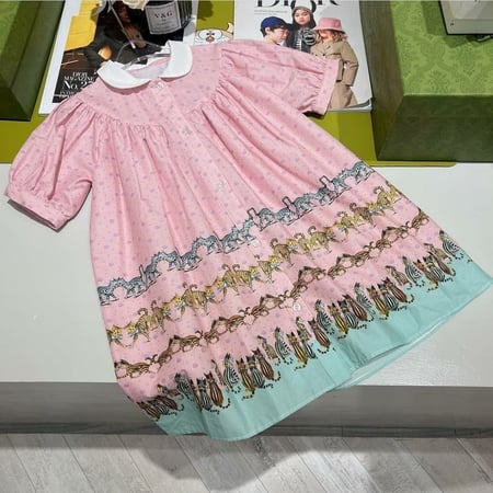 فستان بناتي أنيق جدا بتفاصيل جميله