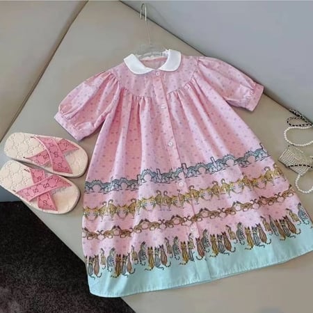 فستان بناتي أنيق جدا بتفاصيل جميله