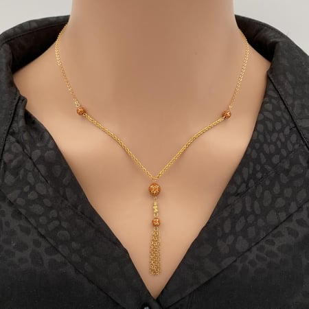 سبحة ذهب عيار 21 الوزن 3.89 جرام