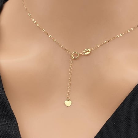 عقد ذهب عيار 18 الوزن 1.15 جرام