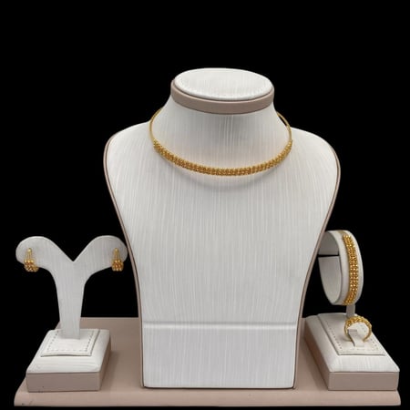 طقم ذهب دوريكا عيار 21 الوزن 31.20 جرام