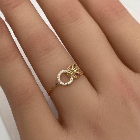 خاتم ذهب عيار 18 الوزن 0.78 جرام تصميم ناعم يلفت الأنظار