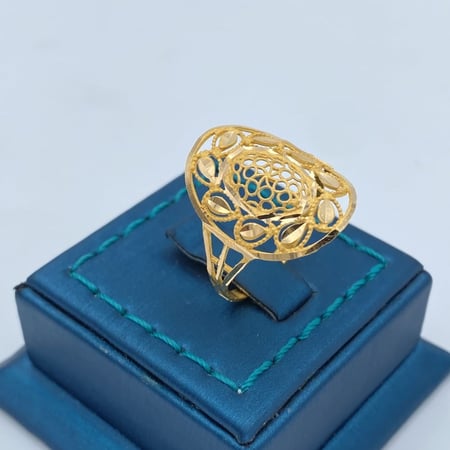 خاتم ذهب عيار 21 الوزن 2.4 جرام