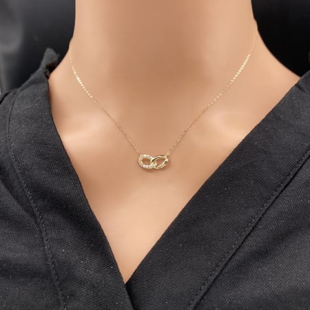 عقد ذهب عيار 18 الوزن 0.7 جرام
