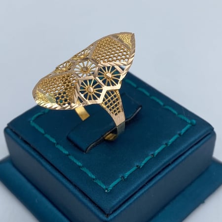 خاتم ذهب عيار 21 الوزن 2.4 جرام