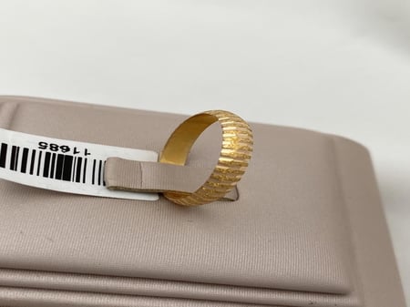 دبله ذهب عيار 21 الوزن 1.12 جرام