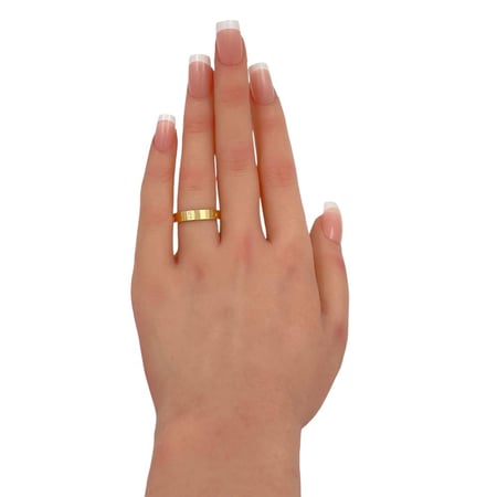 دبله ذهب عيار 18 الوزن 2.84 جرام