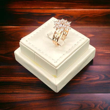 خاتم ذهب عيار 18 الوزن 2.54 جرام