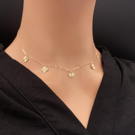 عقد ذهب عيار 18 الوزن 1.61 جرام