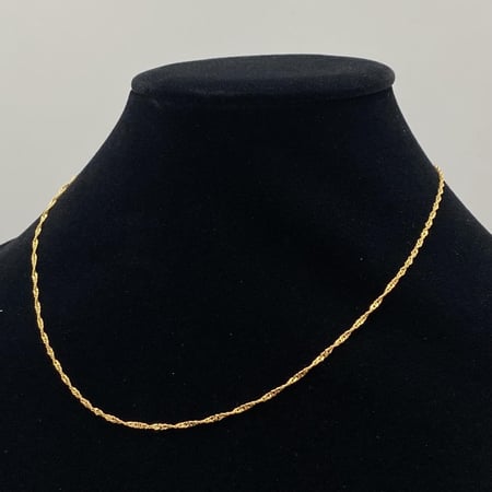 سلسال ذهب عيار 21 الوزن 0.87 جرام