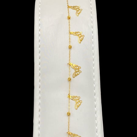 اسوارة ذهب بحلي دمعات عيار 21 الوزن  1.47 جرام