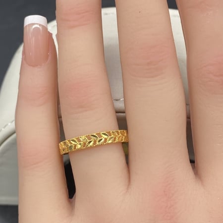 خاتم ذهب عيار 21 الوزن 1.67 جرام