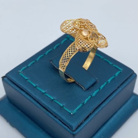 خاتم ذهب عيار 21 الوزن 2.1 جرام