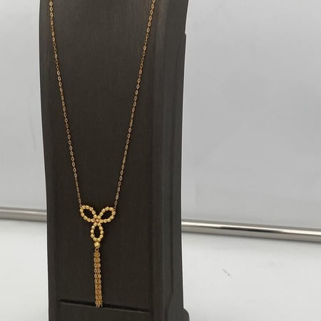 سلسال سبحة ذهب تصميم وردة انيقة عيار 21 الوزن 3.97 جرام