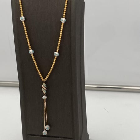 سبحة ذهب عيار 21 بتفاصيل راقية الوزن 10.96 جرام