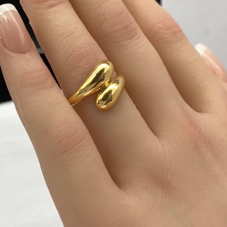 خاتم ذهب ناعم عيار 21 بتصميم ساحر وجذاب بوزن 3.08 جرام