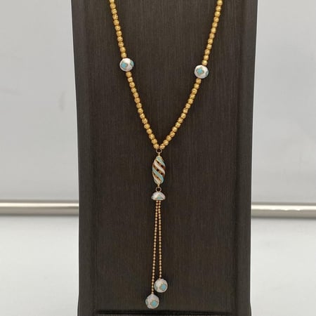 سبحة ذهب عيار 21 بتفاصيل راقية الوزن 10.96 جرام