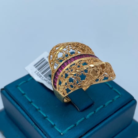 خاتم ذهب عيار 21 الوزن 4.75 جرام