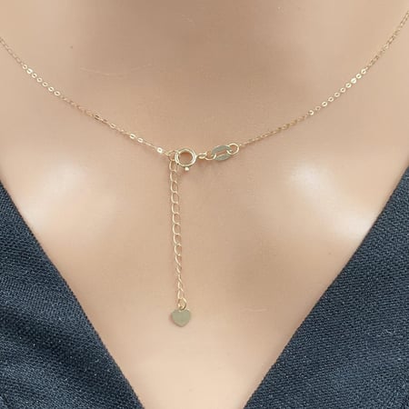 عقد ذهب عيار 18 الوزن 0.92 جرام