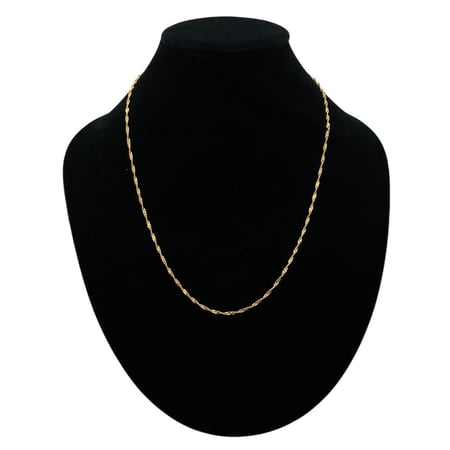 سلسال ذهب عيار 21 الوزن 0.87 جرام