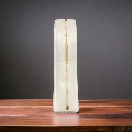 اسوارة ذهب جنزير عيار 18 الوزن 3.57 جرام