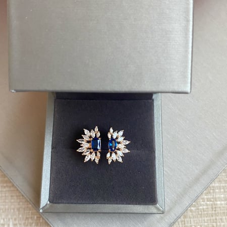 خاتم زيركون نحاسي فري سايز