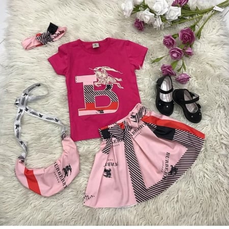 طقم بناتي بربري-طوق - شنطه