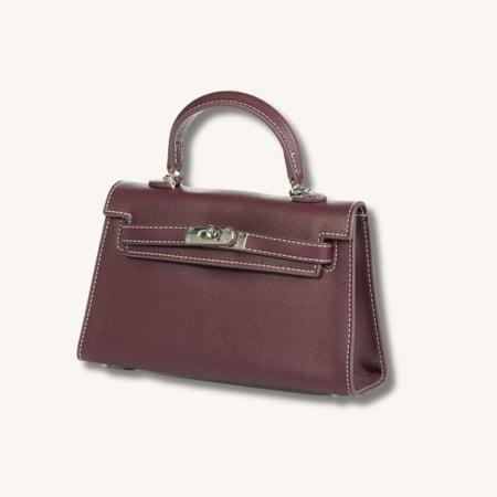 هرمز كيلي عنابي خيط أبيض