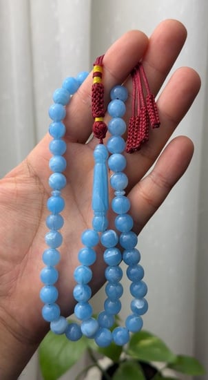 مسباح بكلايت سماوي ثلجي