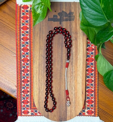مسباح فاتوران - عنابي شفاف بعرق اسود -