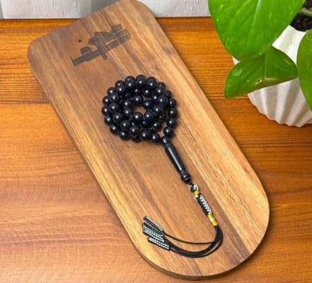 مسباح اسود ملكي ( كركوشة )