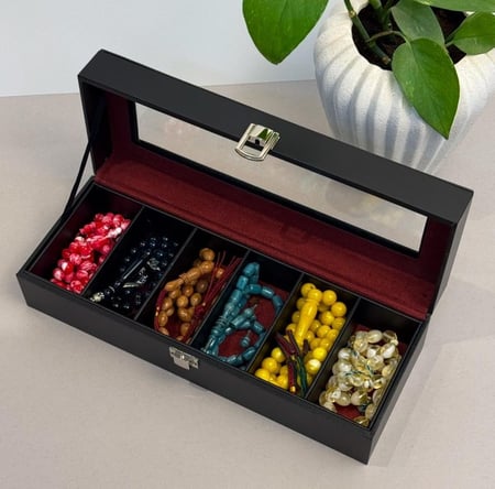 صندوق لحفظ السبح 6 خانات تخزين