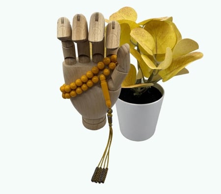 مسباح بكلايت بكركوشة رمادي كركمي تفصال يدوي