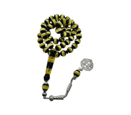 مسباح بكلايت منوع خرزة 10 ملم طربزونة معدن