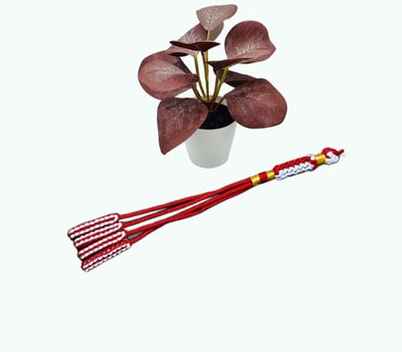 كركوشة تفصال يدوي باللون والاحمر والأبيض