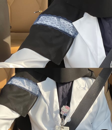 طرحة دانتيل كحلي