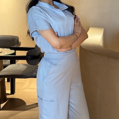 “Sprout Scrub set “GRAY