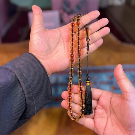 مسباح بكلايت عسلي شفاف كركوشة