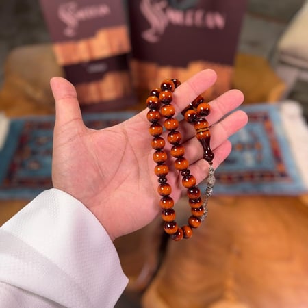 مسباح فاتوران أنتيمون لون بني بأسود معتق