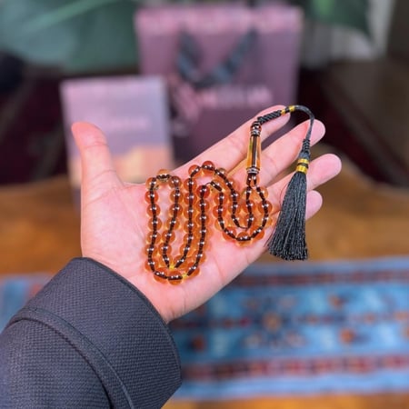 مسباح بكلايت عسلي شفاف كركوشة