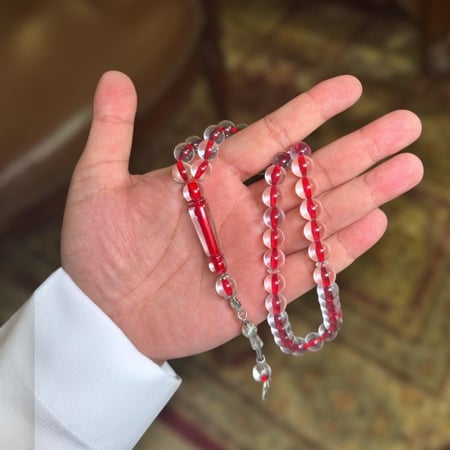 سبحة شفافة - سبح بكلايت - سبح - اكسسوارات رجالية - مورقن