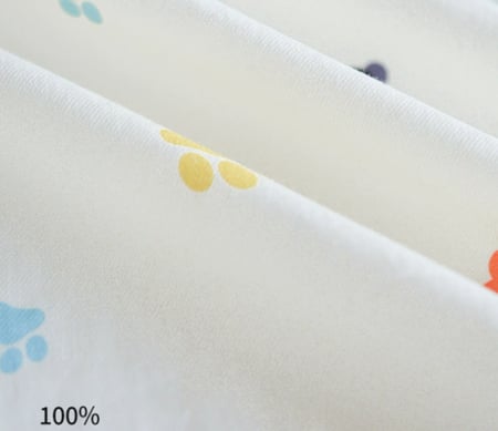 بيجامة قطنية نسائية ناعمة 100% بنقشة مخلب القطة، راحة ودفء للخريف والشتاء