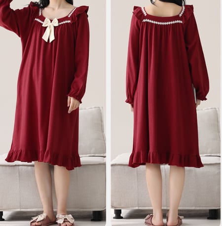 قميص أنثوي ناعم من القطن الخالص 100٪ بأكمام طويلة