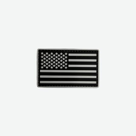 شعار قماشي امريكا ابيض وأسود | White & Black USA Patch