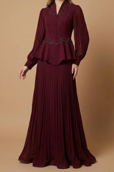 طقم سهرة بيبلوم وبليسيه