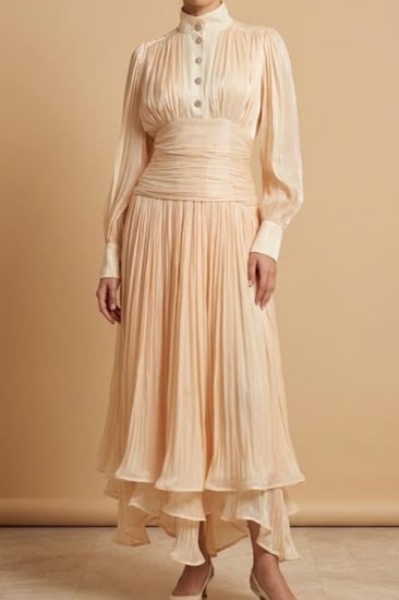 فستان شيفون لامع