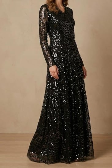 فستان ترتر اسود