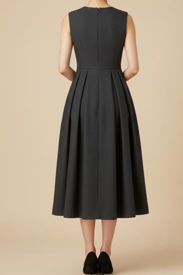 فستان سهرة بدون اكمام