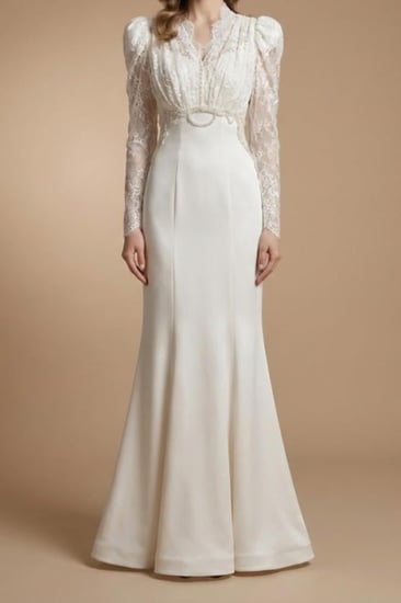 فستان قصة سمكة دانتيل