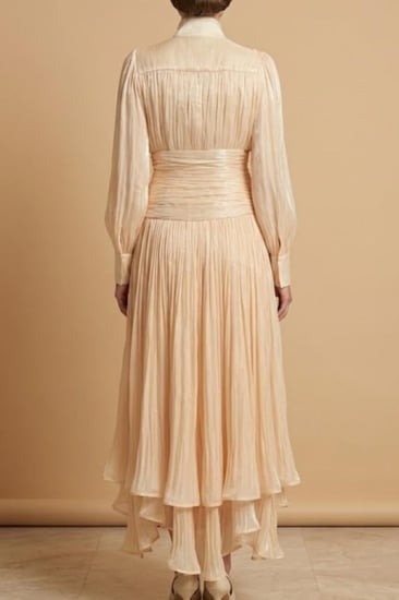 فستان شيفون لامع